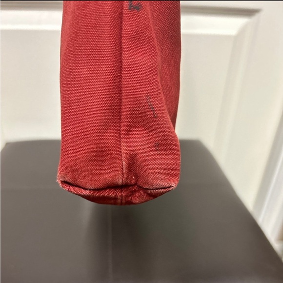 Hermes Fourre Tout Cabas Canvas Vertical Tote Maroon Purple - Picture 11 of 12